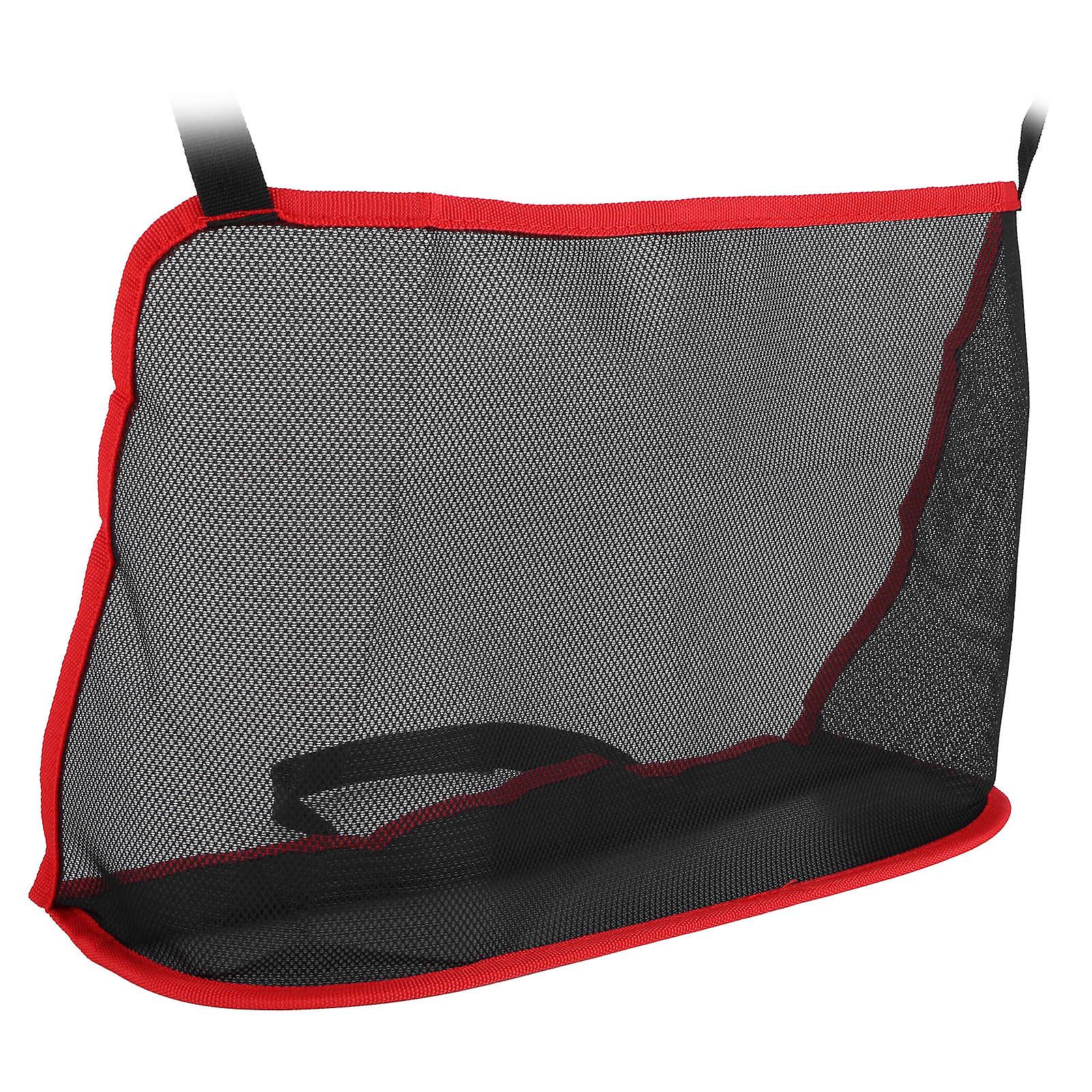 Handbag Holder Organizer Polyester Fiber Car Interior Seat Back Storage Net Bag Accessorywithout Pocket Red