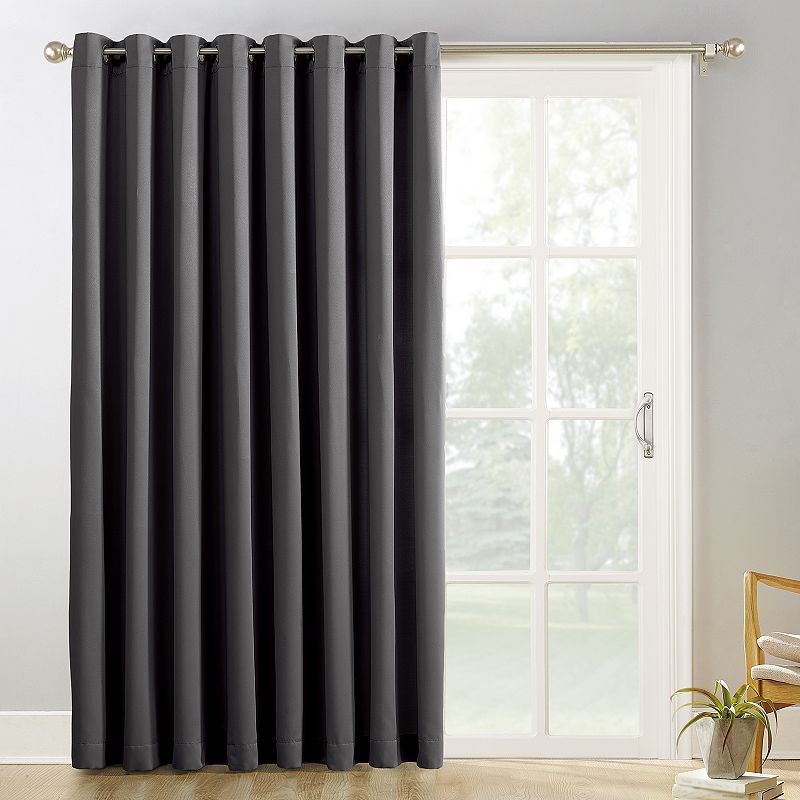 Sun Zero Ludlow Blackout Patio Door Curtain Panel