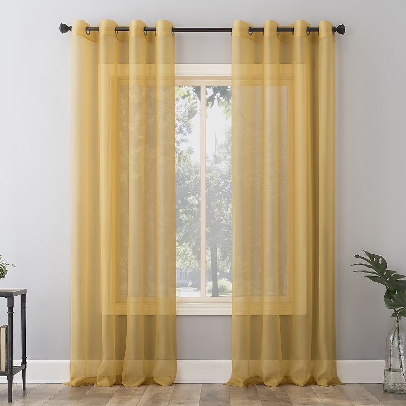 No. 918 Emily Sheer Voile Grommet Single Curtain Panel