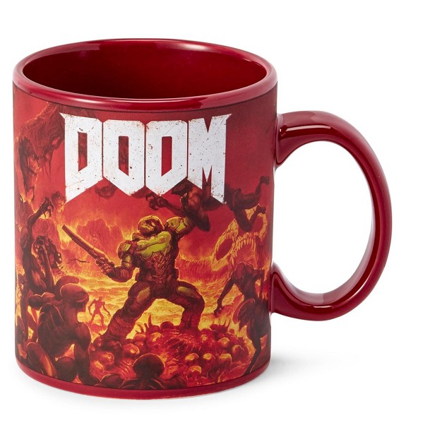 Just Funky Doom Doomslayer 16oz Ceramic Coffee Mug