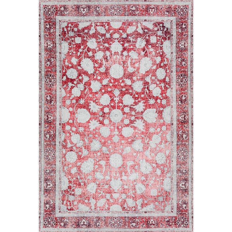 Addison Kensington Teal Persian Non-skid Accent Rug