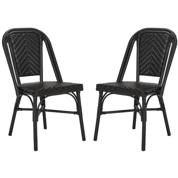 Daria Side Chair set Of 2 Black Safavieh