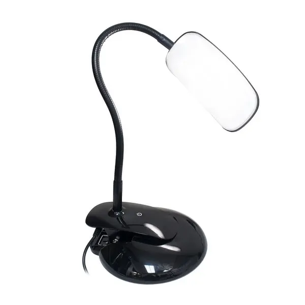 Simple Designs Flexi LED Rounded Clip Light - 7.25 × 6.5 × 16 in