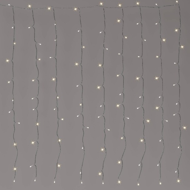 100ltr Led Plug in Curtain String Lights With Clips