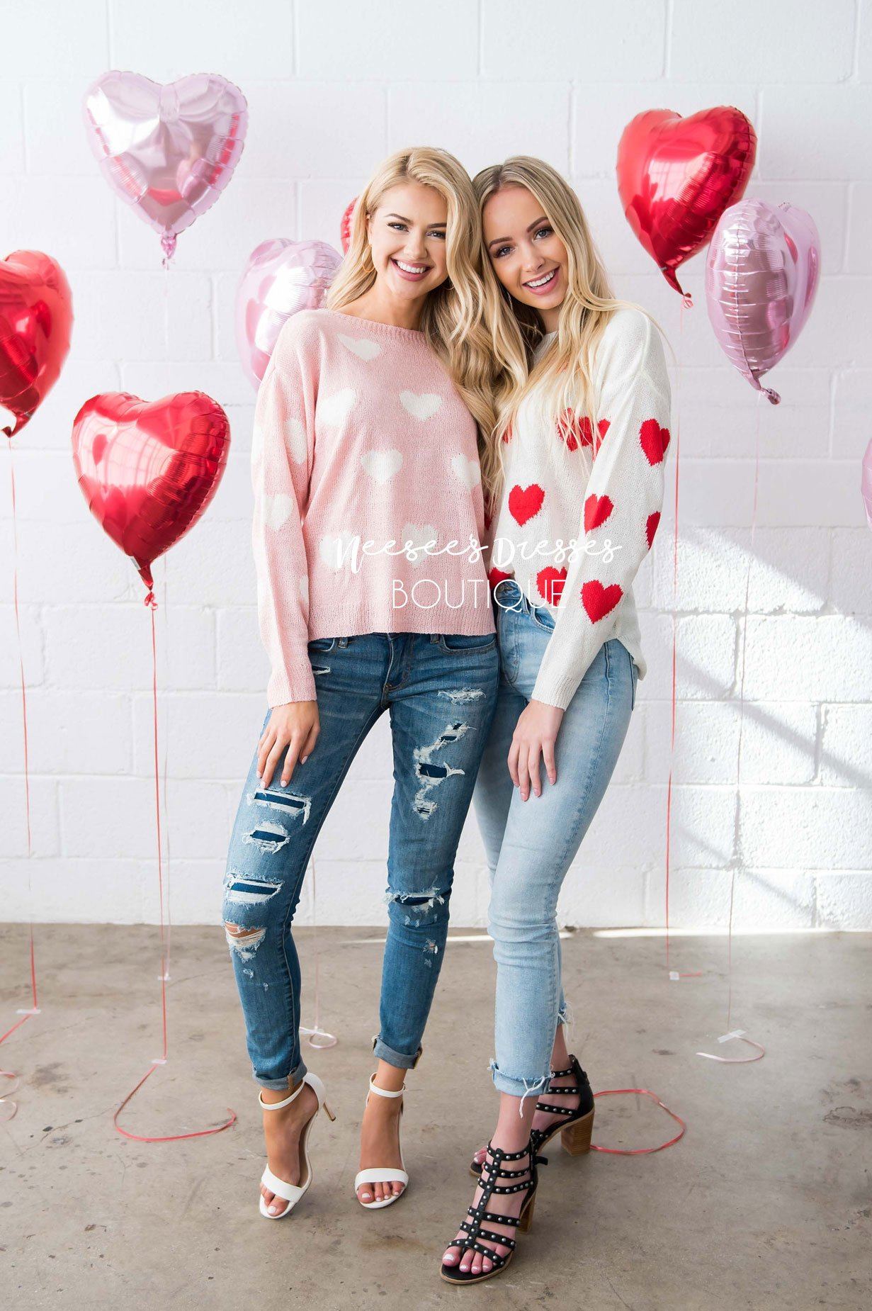 Sprinkled with Hearts Sweater