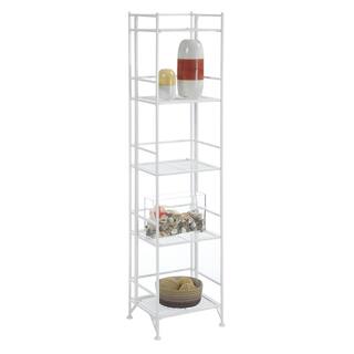 Convenience Concepts Designs2Go White 5-Tier Metal Wire Shelving Unit (13 in. W x 58 in. H x 11 in. D) 8016W
