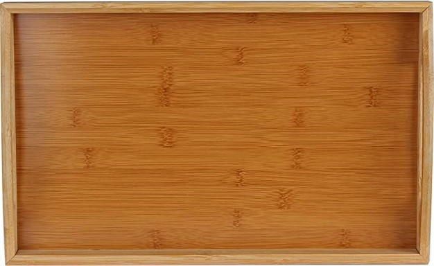 Bamboo Serving Tray With Handles Serving Platters Great For Tea Tray Dinner Wooden Tray With Handles Coffee Table Tray For Breakfast Homeitusa