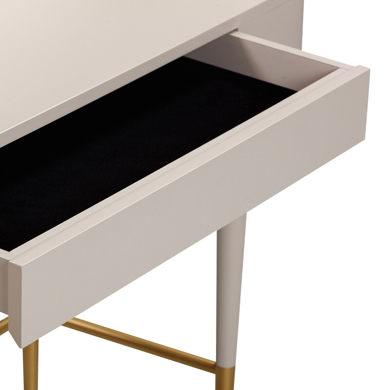 Penelope Vegan Leather Wrapped Vanity Desk