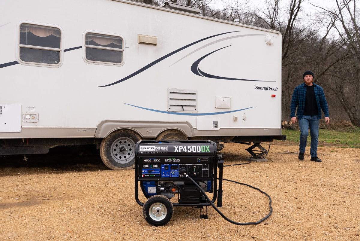 4,500 Watt Dual Fuel Portable Generator w/ CO Alert