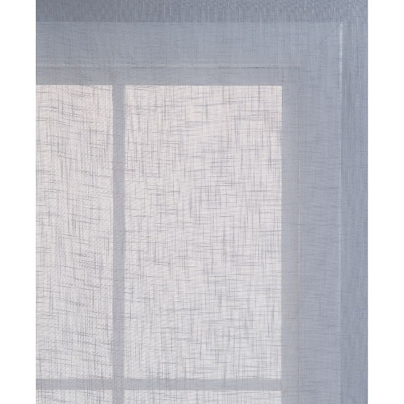 Kate Aurora Coordinating 4 Piece Geometric and Solid Grommet Top Window Curtain Set