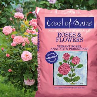 Coast of Maine 20 qt. Bag Organic Potting Soil Natural Rose and Flower (4-Pack) 4 x 1cbALS20QT