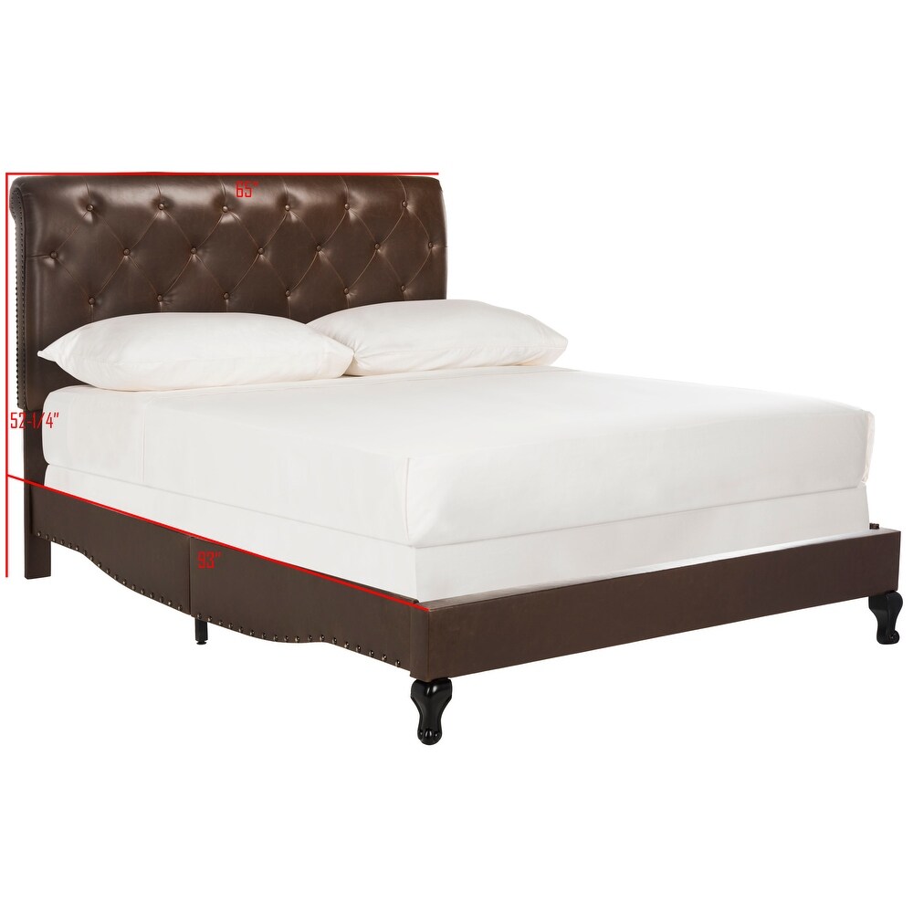 SAFAVIEH Hathaway Brown Bed (Queen)