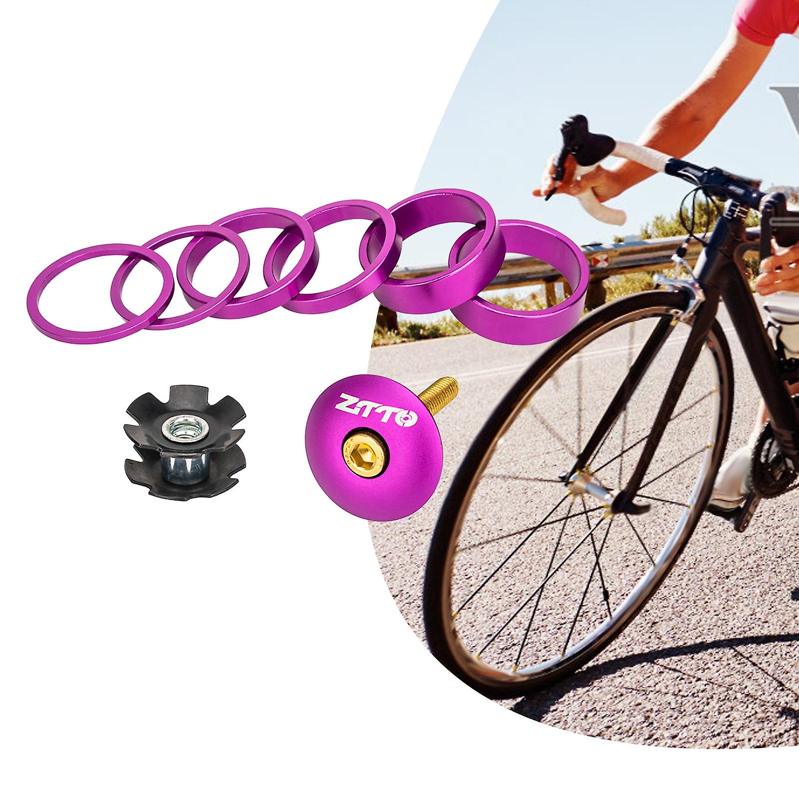 Bike Headset Spacer Installation Tool Front Fork Washer Bike Fork Washer Set Purple