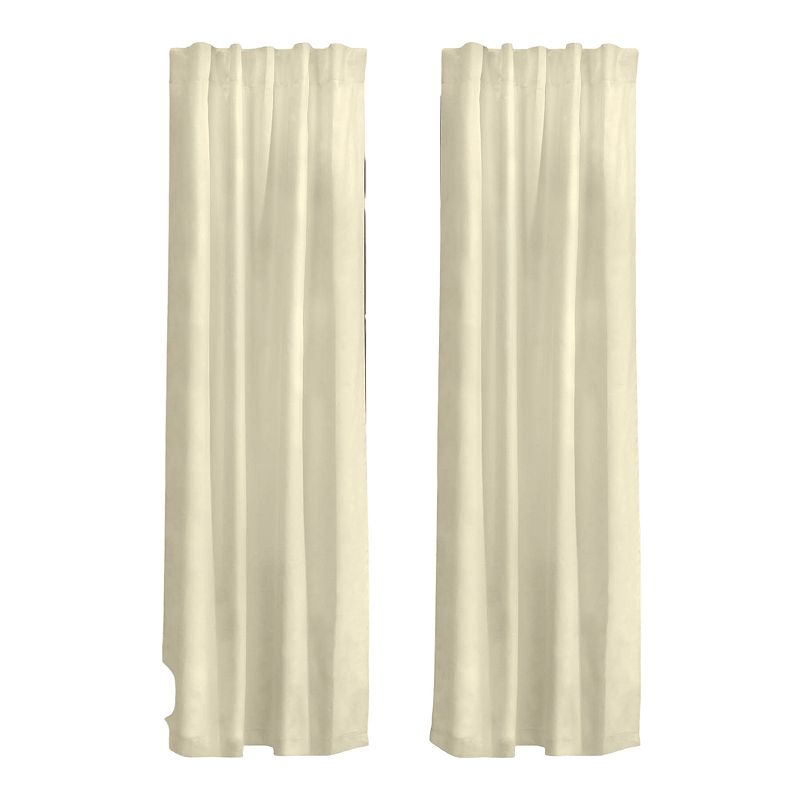 Myne Decor Weathermate Topsions Curtain Panel Pair each 40 x 84 in Natural