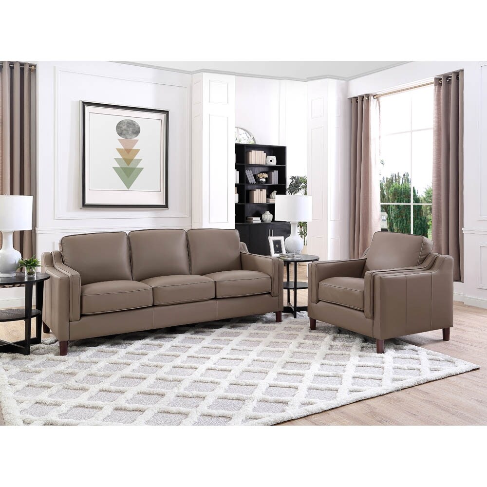 Hydeline Bella Top Grain Leather Sofa Set  Sofa and Chair   Sofa  Chair