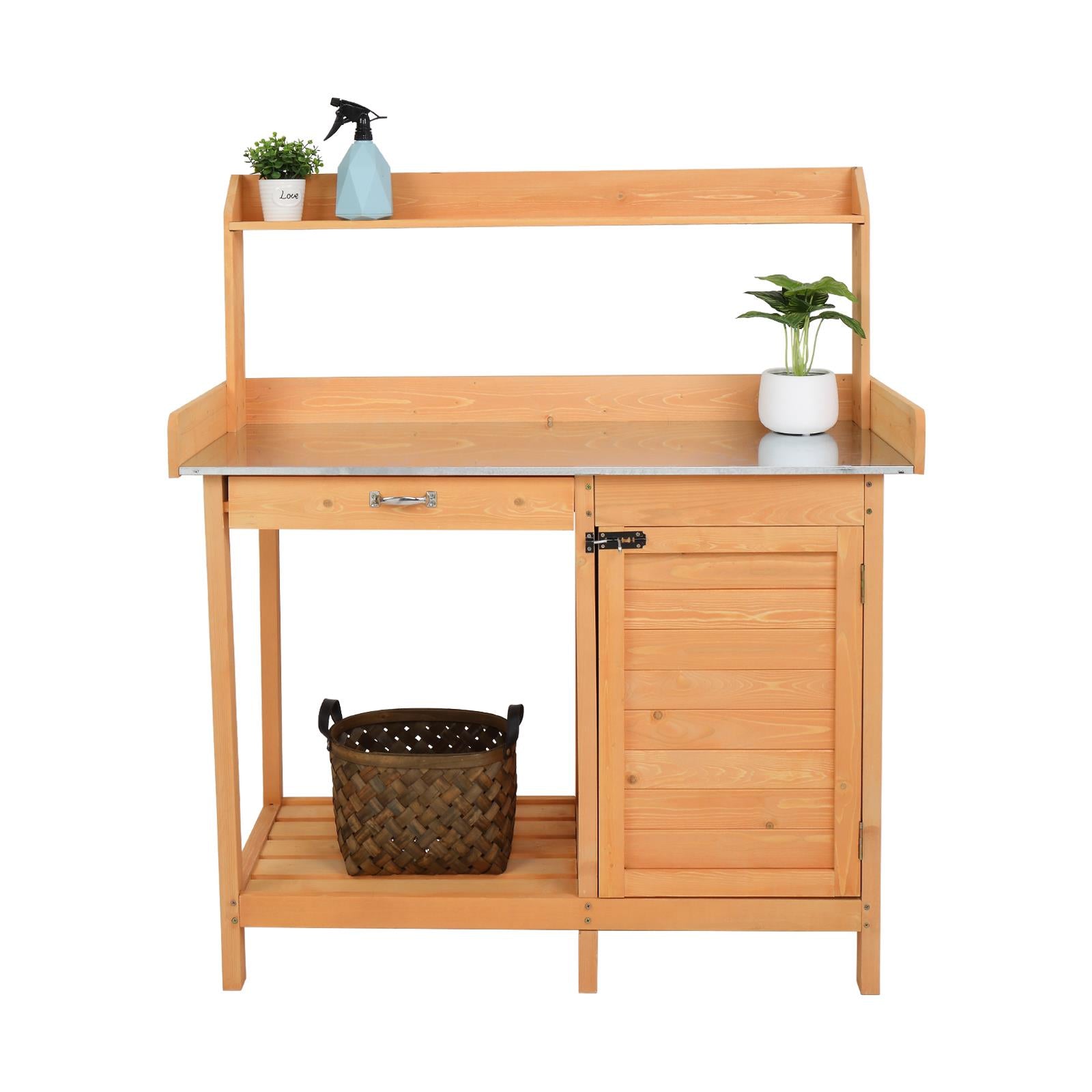 SalonMore Garden Workbench With Drawers And Cabinets