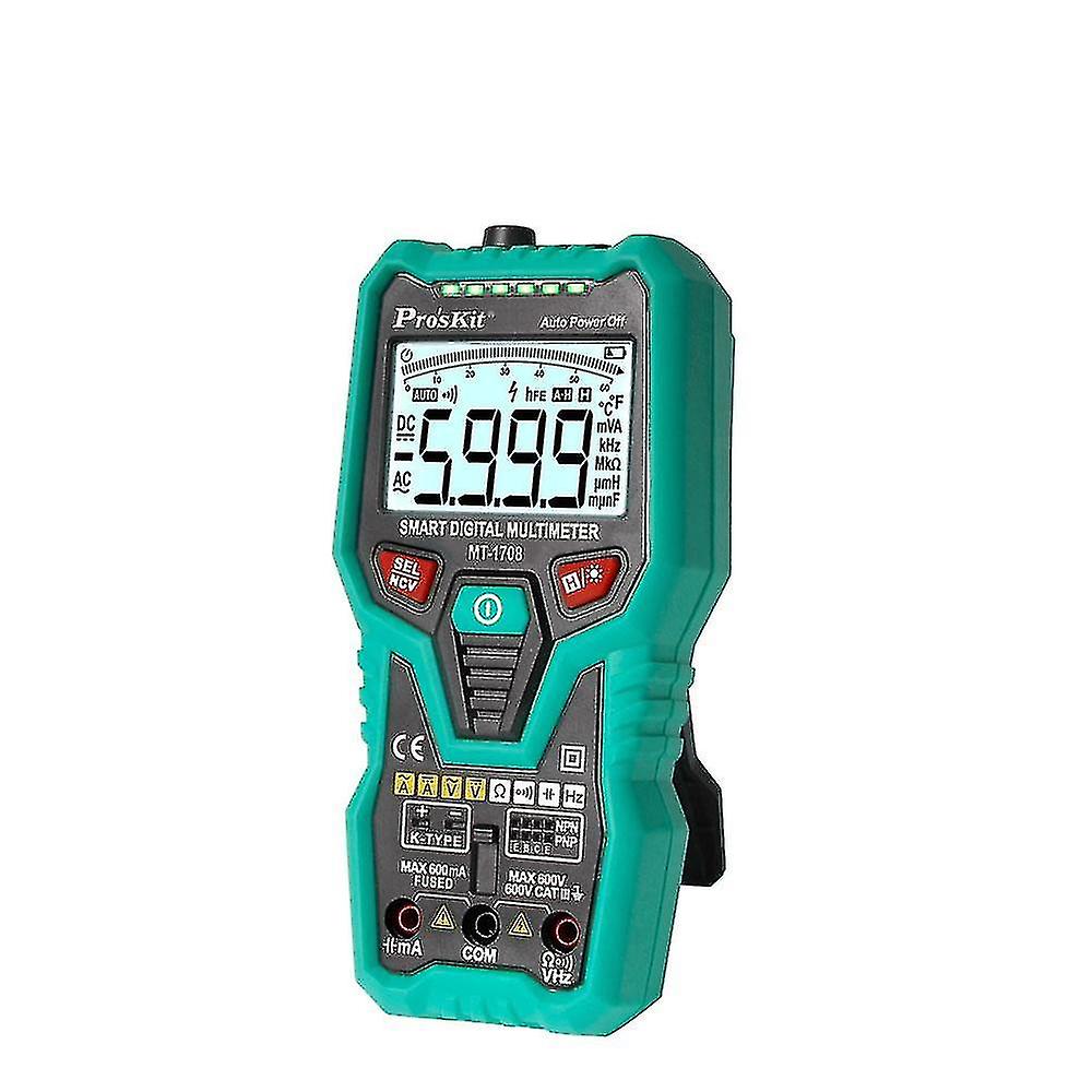 Naiwang Pro'skit Mt-1708 Multimeter 35/6 Fully Automatic Smart Short Circuit Proof High Precision True Rms Adc Adv Digital Tester