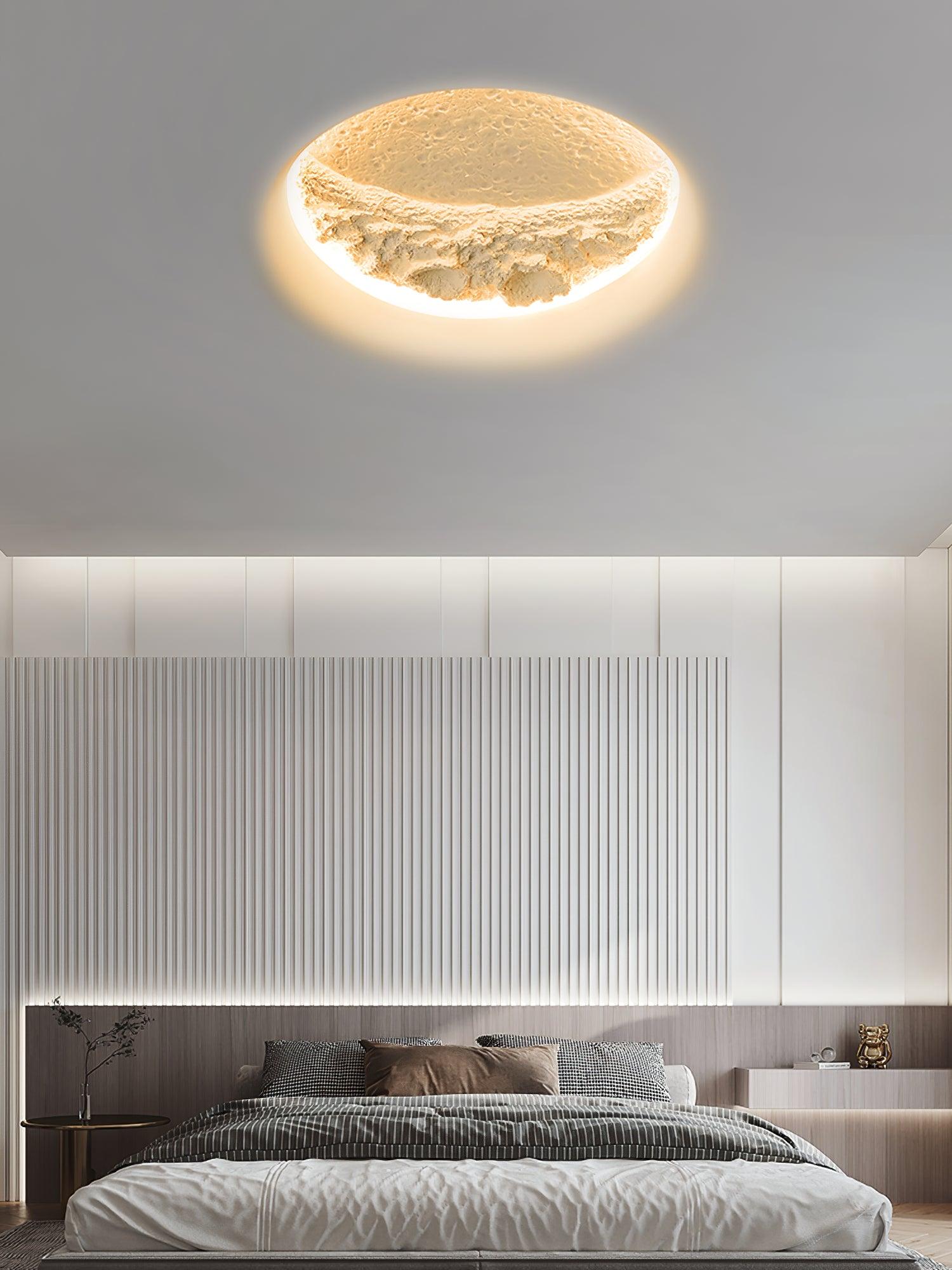 Gypsum Moon Wall Lamp