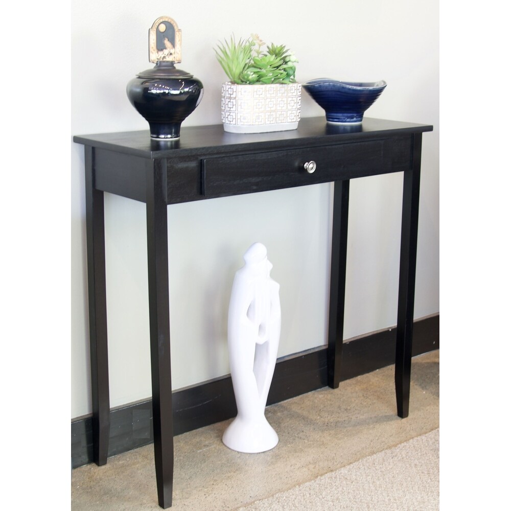 Porch   Den Holly Hill Solid Acacia 1 drawer Console Table