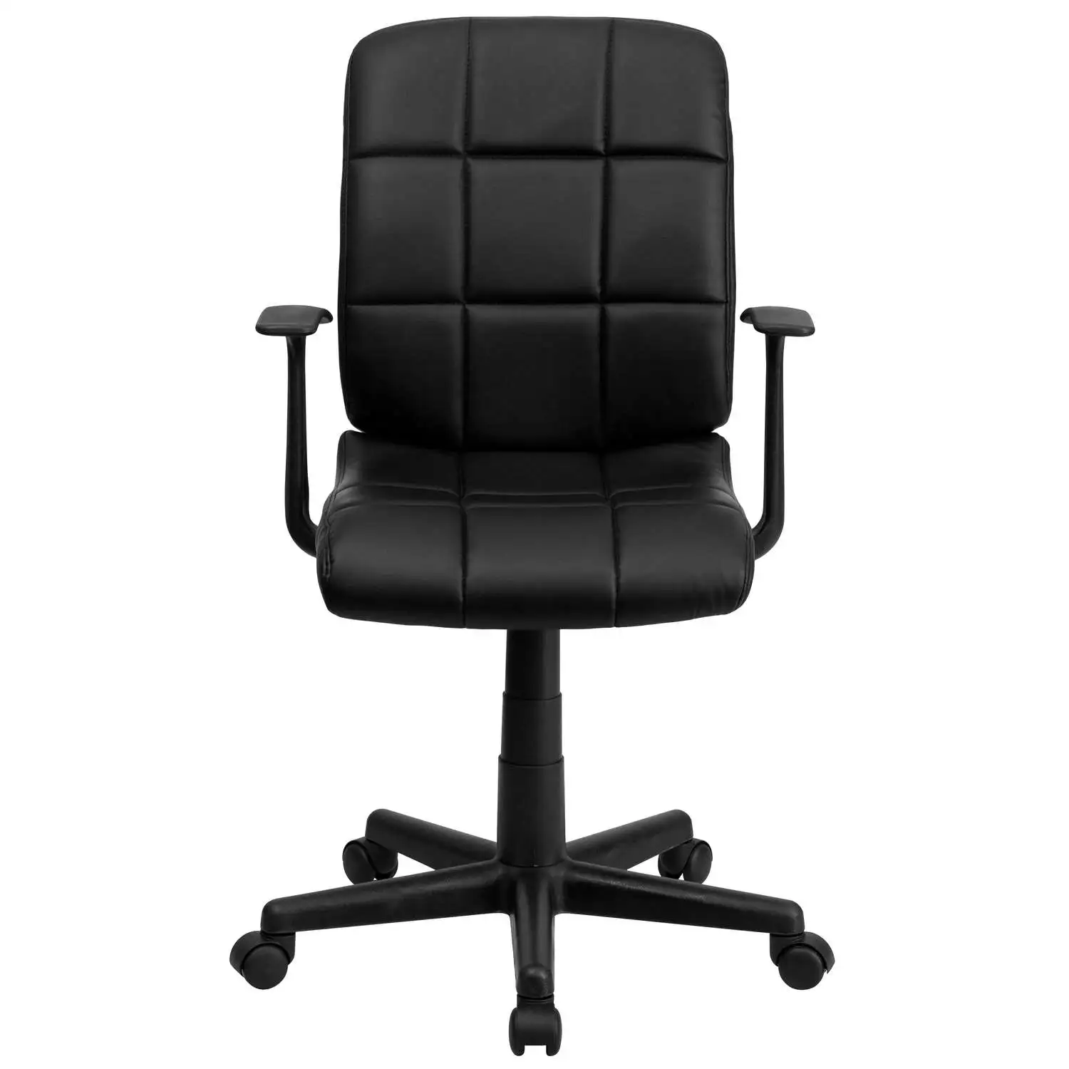 Black Vinyl Office Chair