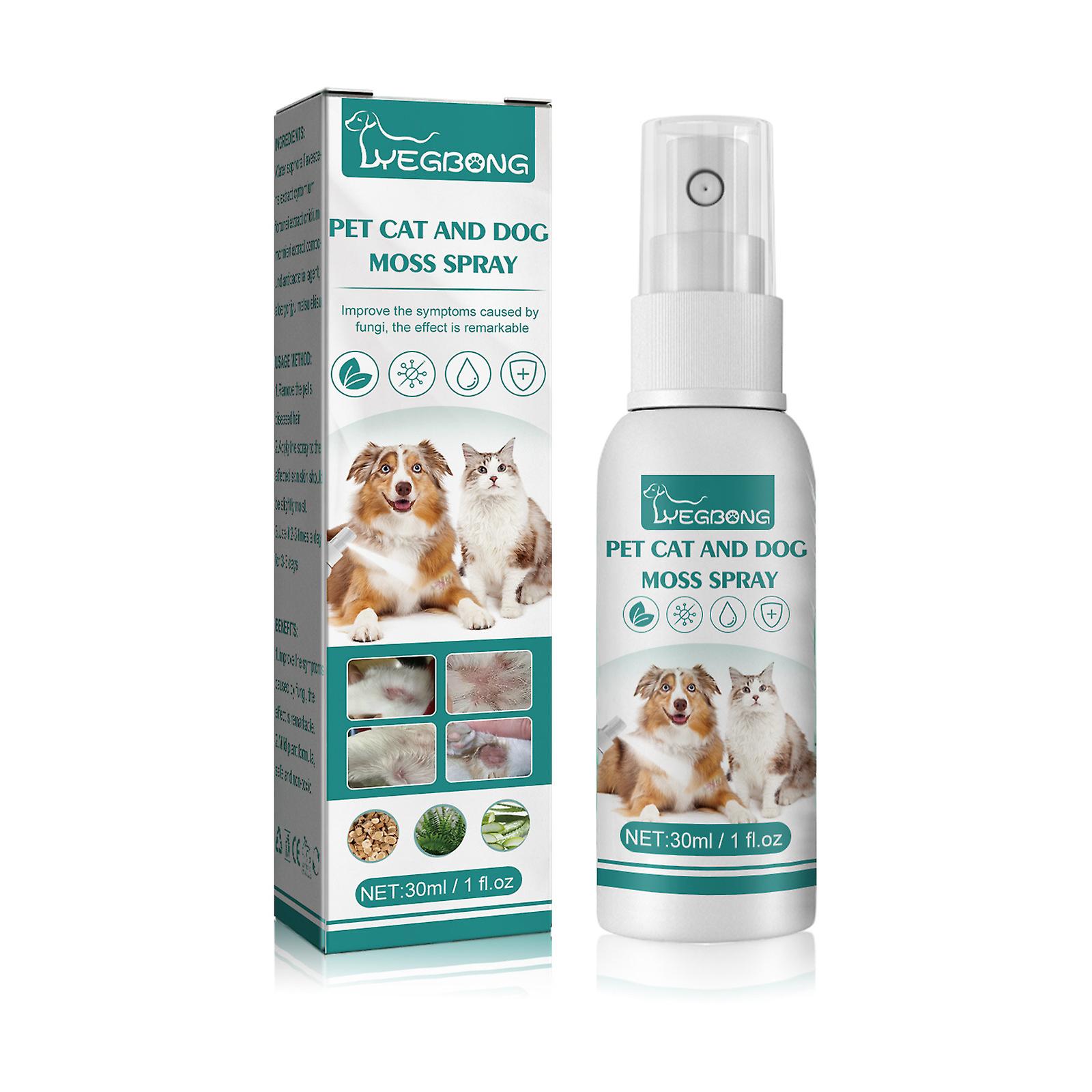 Pet Cat And Dog Moss Spray Skin Moss To Remove Mites To Relieve Pet Cleaning Care Anti-itch Spray