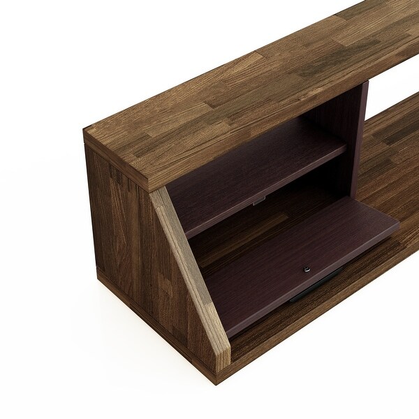 DH BASIC Modern Hickory 63-Inch Floating Media Console by Denhour