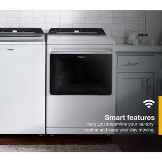 Whirlpool 7.4 cu. ft. White Electric Dryer with Steam and Advanced Moisture Sensing Technology ENERGY STAR WED8127LW