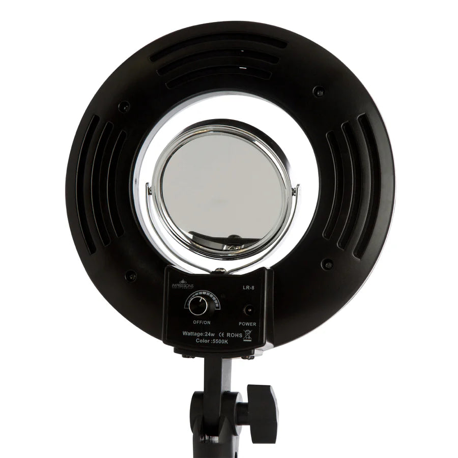 IVLR-LEDRING006-BLK | 8-inch Desktop Studio Ring Light