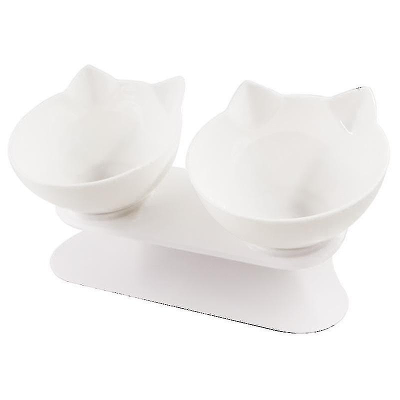 Non-slip Double Pet Cat Food And Water Bowls(a4)