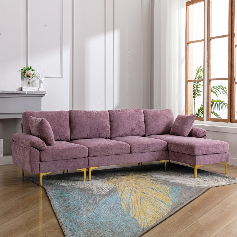 Minimalist corner U shaped fabric living room combination sofa