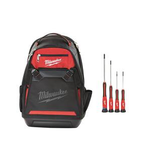 MW Jobsite Backpack and Precision Screwdriver Set (4-Piece) 48-22-2604-48-22-8200