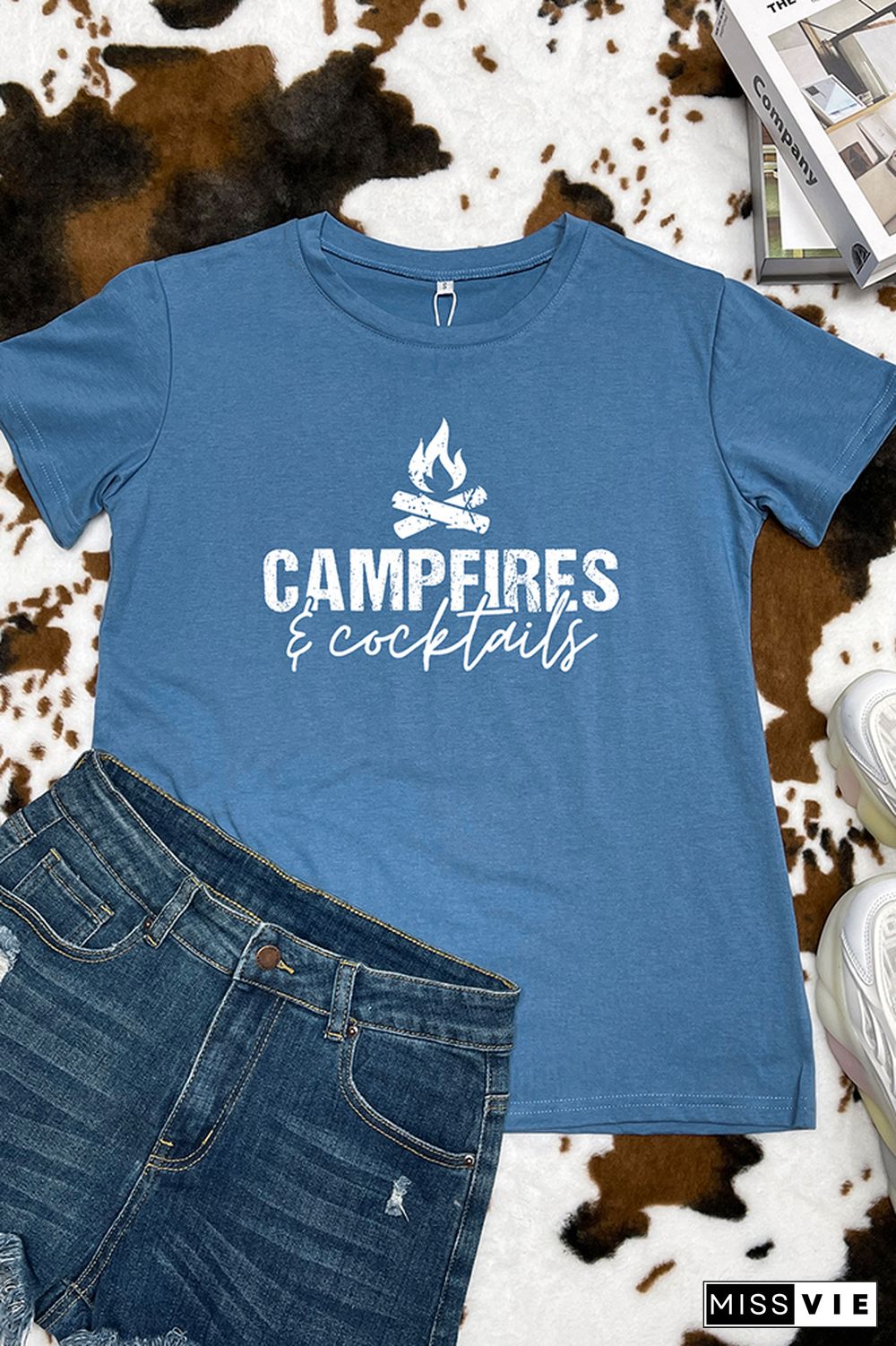 Camping Sweatshirt, Camping Shirts for Women & Men, Campfires And Cocktails, Camping Gift, Camper Gift, Funny Camping Shirt, Camp Lover-Graphic Tee Wholesale