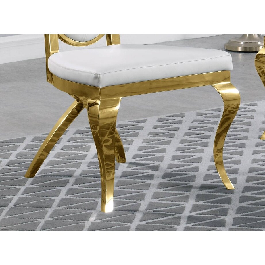 Best Quality Furniture Faux Crystal Chairs with Gold Stainless Steel