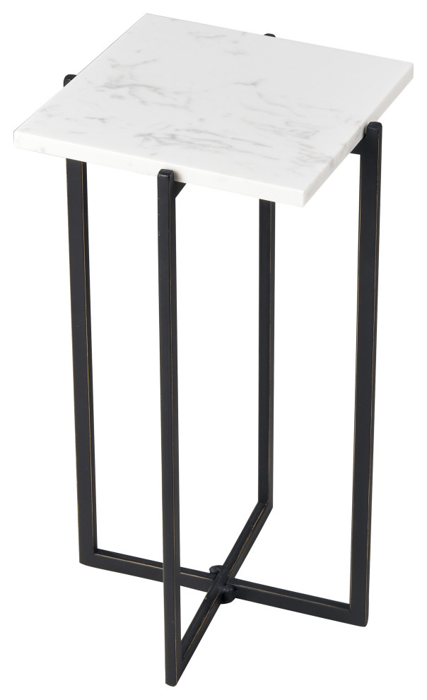 Lanier Accent Table Square Black   Transitional   Side Tables And End Tables   by ELK Group International  Houzz