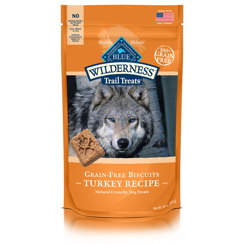 Wilderness Trail Treats Grain-Free Biscuits Turkey Recipe 10oz