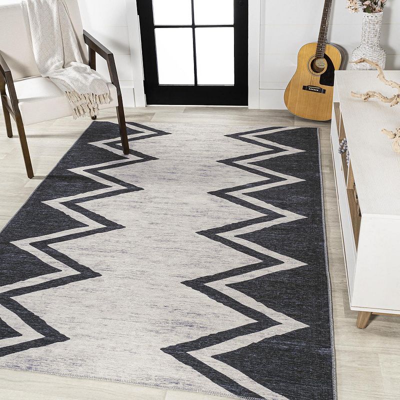 Siksak Chevron Border Rug