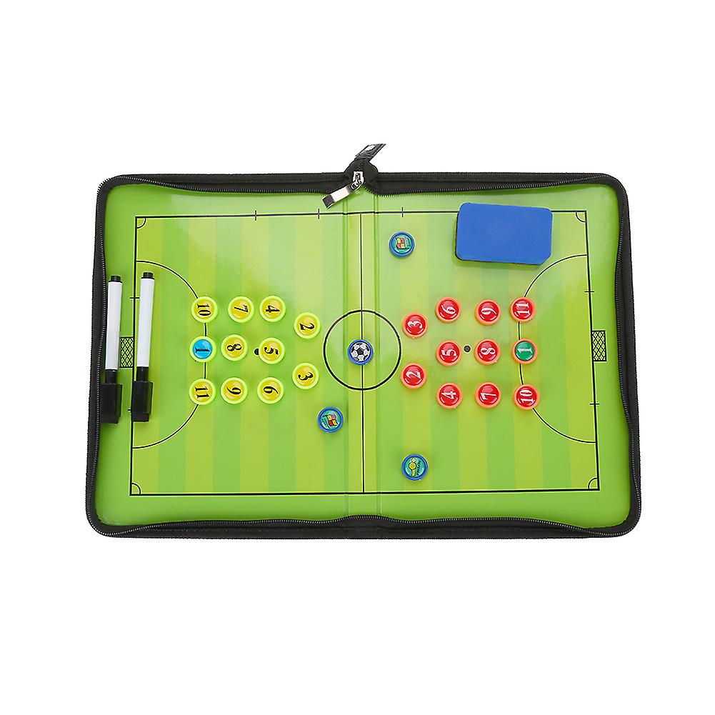 Magentic Foottball Coach Strategy Board Foldable Equipment Set With Pen and Magents