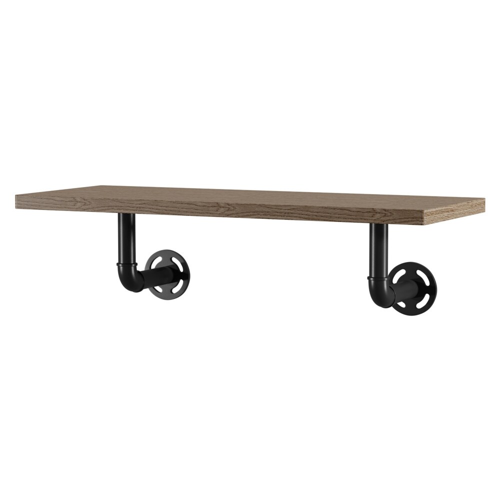 Leyva Rustic Floating Ladder Wall Shelf by Carbon Loft