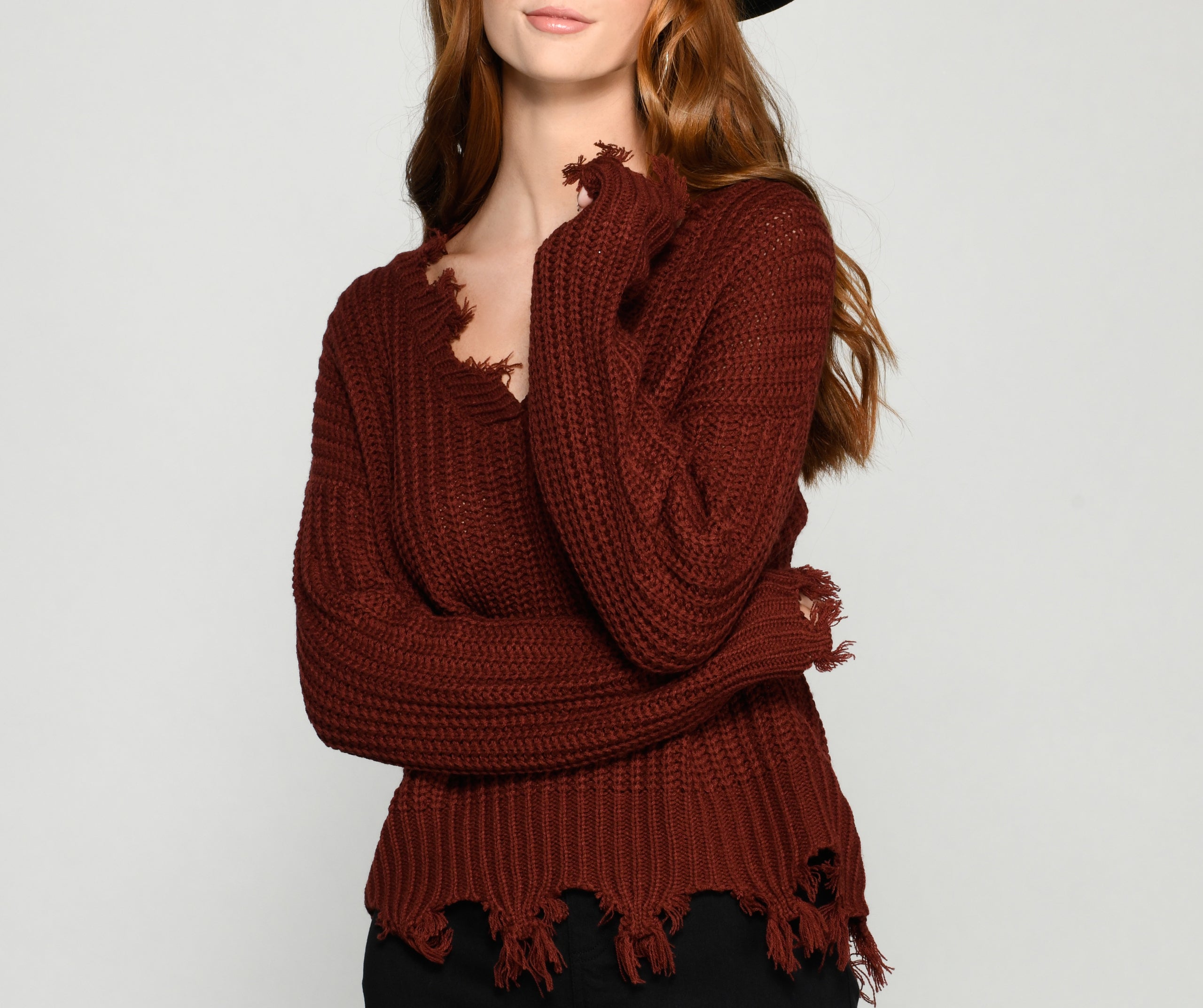 Major Destruction Knit Sweater