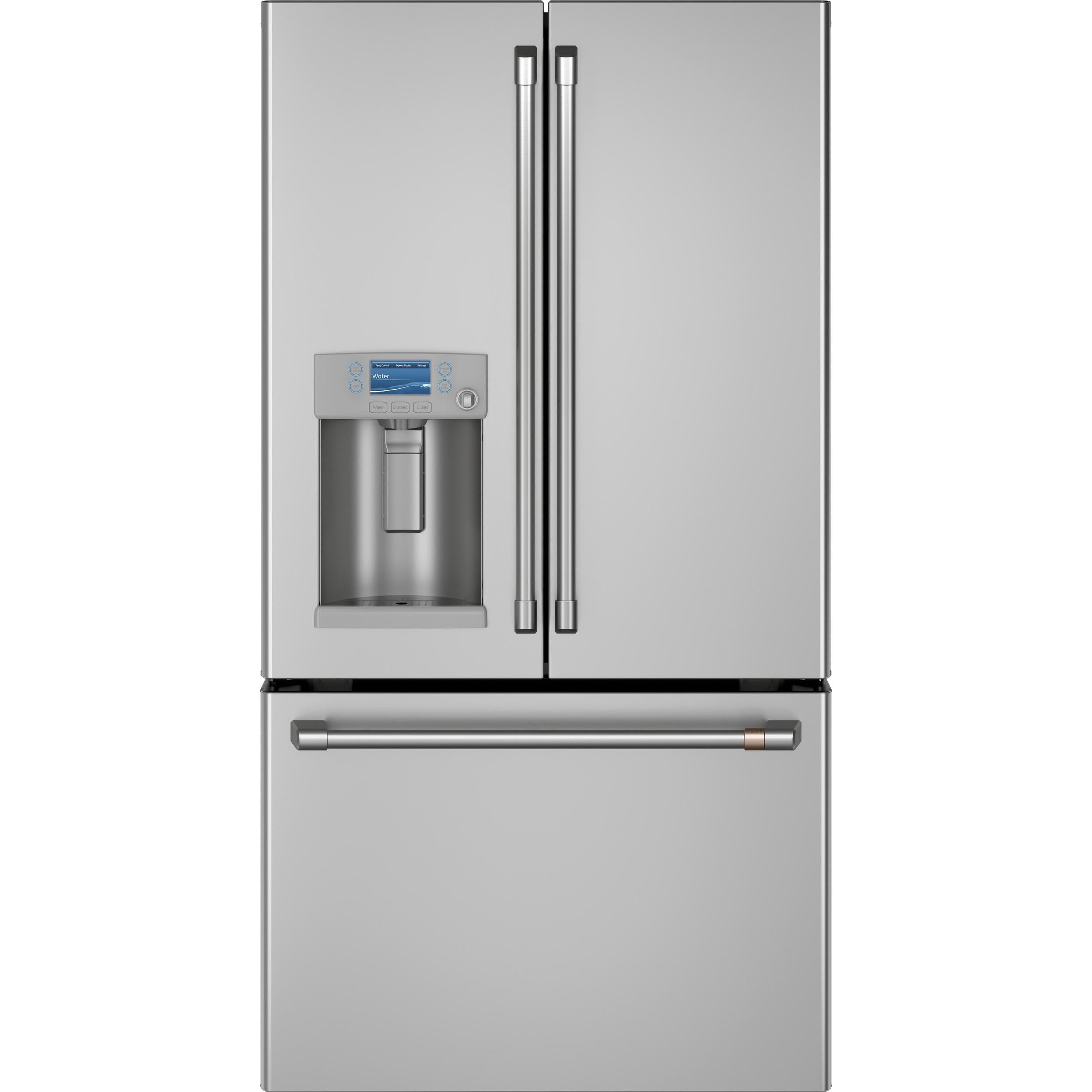 Café 36-inch, 22.2 cu.ft. Counter-Depth French 3-Door Refrigerator with Hot Water Dispenser CYE22TP2MS1