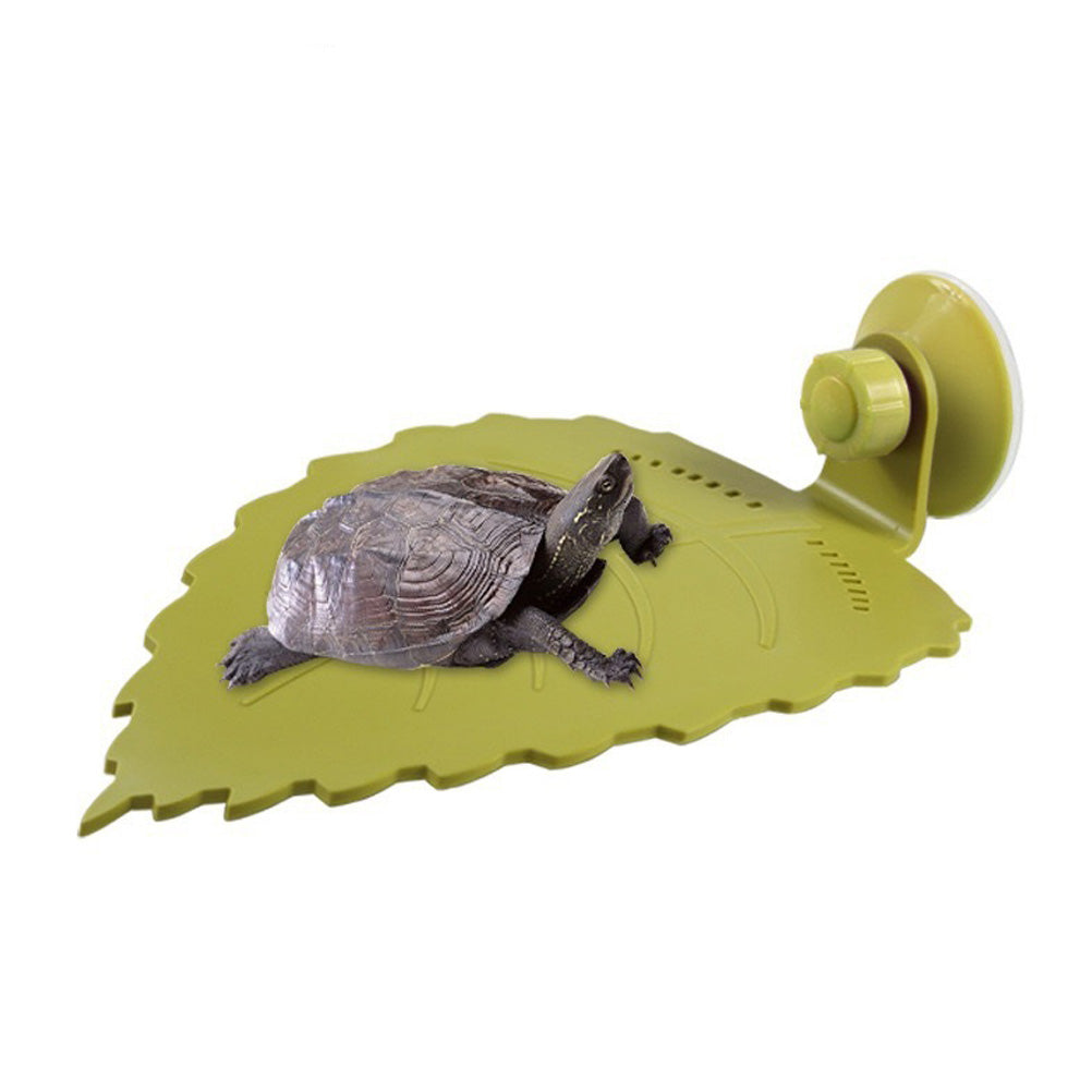 Turtle Tank Climbing Platform Creative Climbing Stand Turtle Leaf Shaped Platform (Size S)