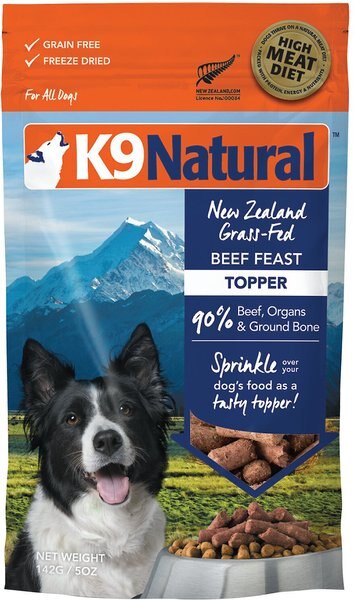 K9 Natural Beef Feast Freeze-Dried Dog Food Topper