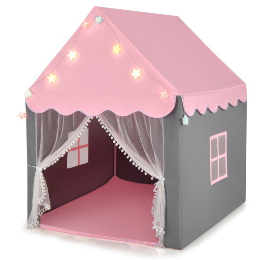 Costway 67195423 Kids Playhouse Tent with Star Lig...