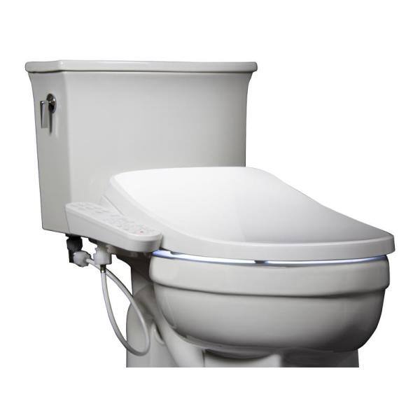 Alpha Bidet GX Wave Electric Bidet Seat for Elongated Toilets in White GX-EW