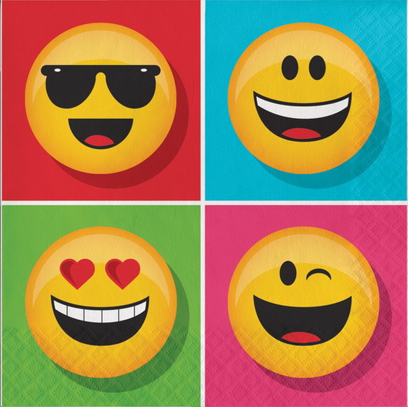 Creative Converting 256629 Show Your Emojions Lunc...