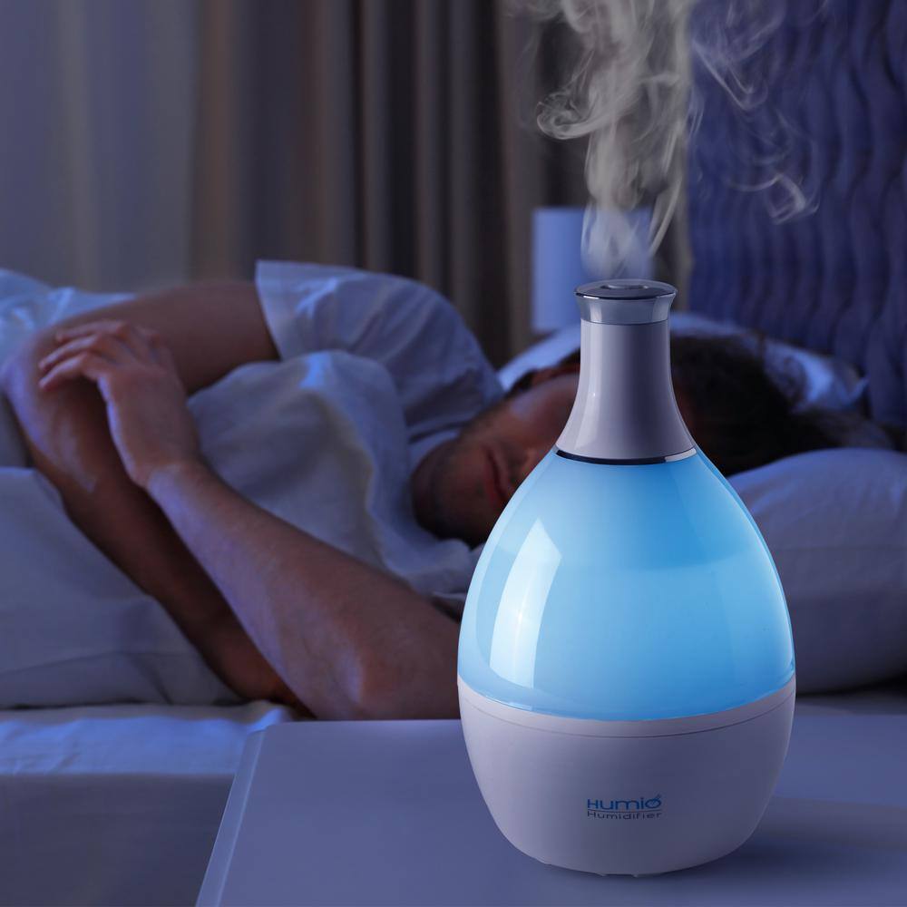 Tribest Humio 0.5 Gal. Humidifier with Aromatherapy Compartment and Night Light HU-1020-A