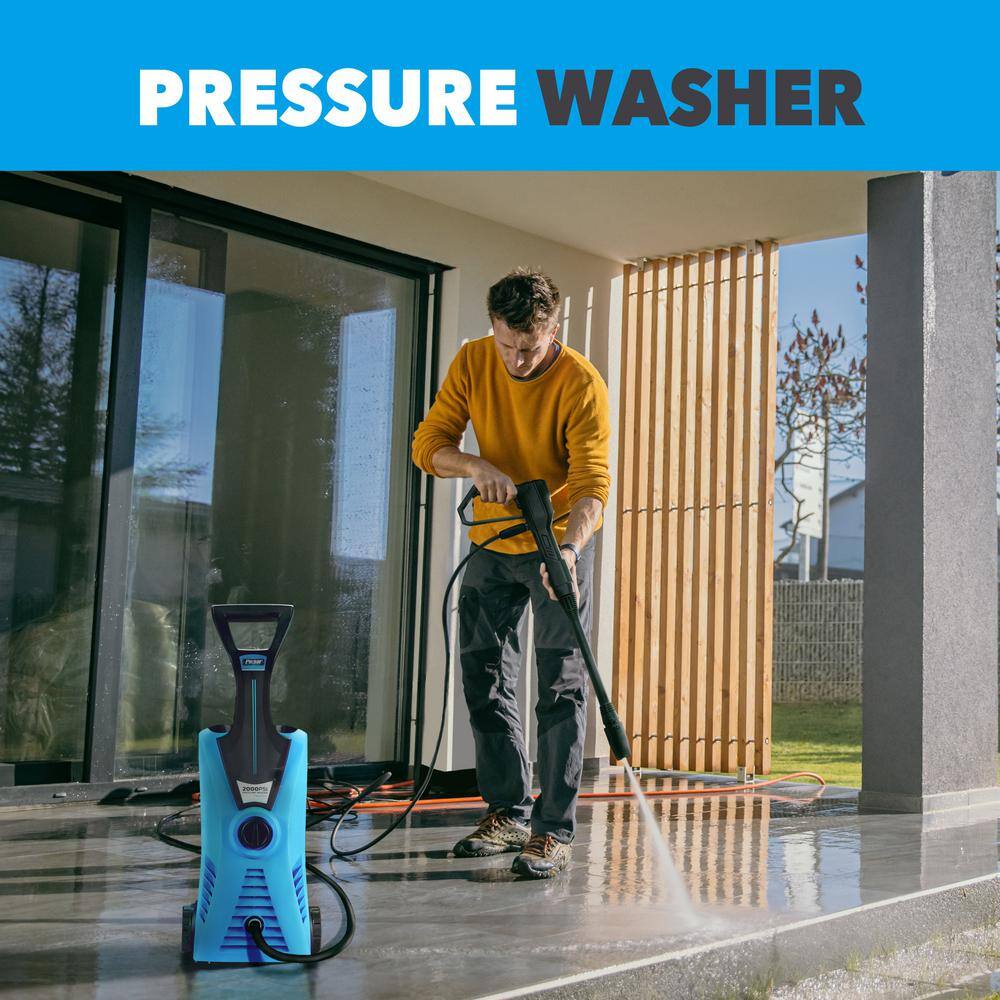 Pulsar 2000 PSI 1.6 GPM Cold Water Electric Pressure Washer with Soap Bottle PWE2001V