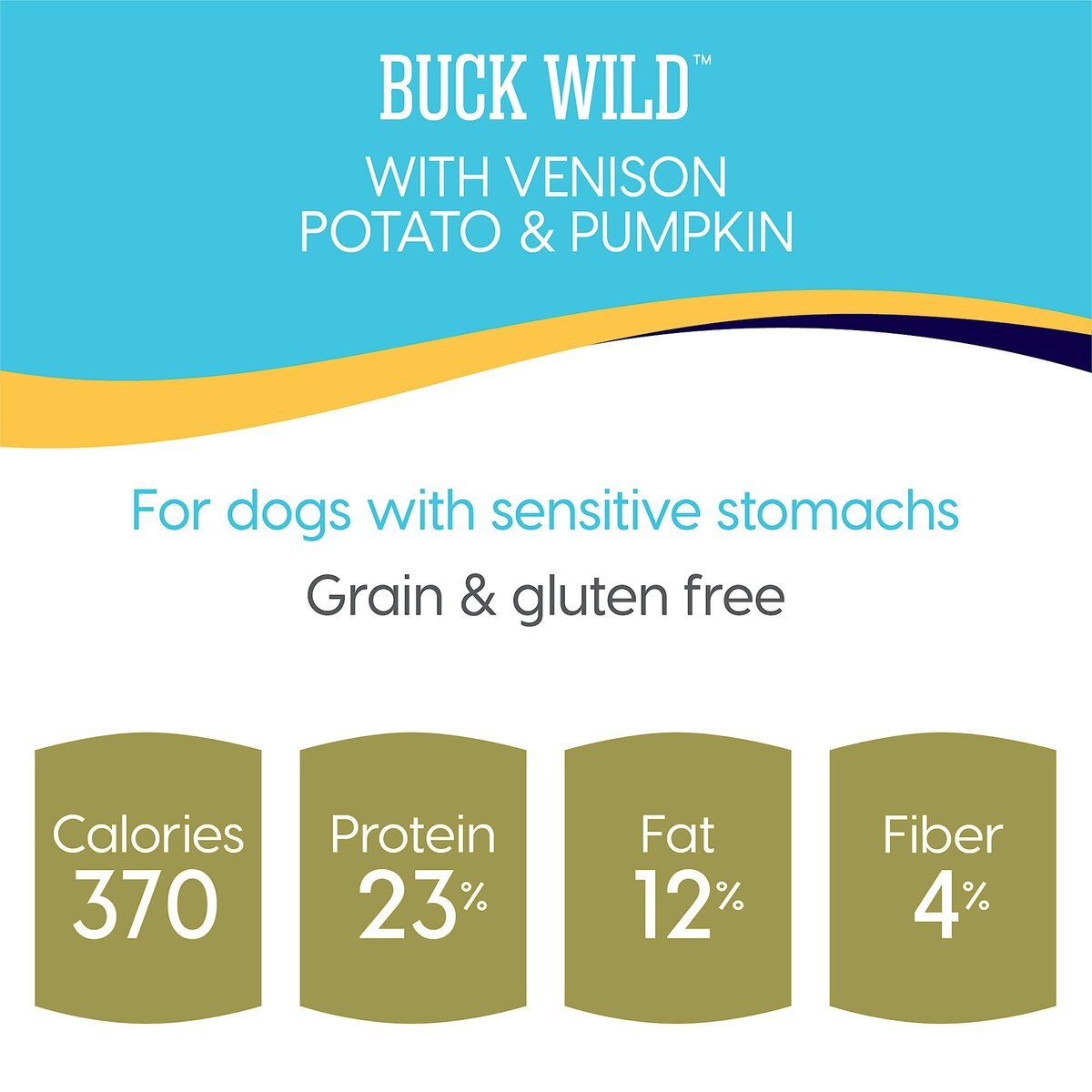 Solid Gold Buck Sensitive Stomach Grain-Free Wild Venison， Potato and Pumpkin Dry Dog Food