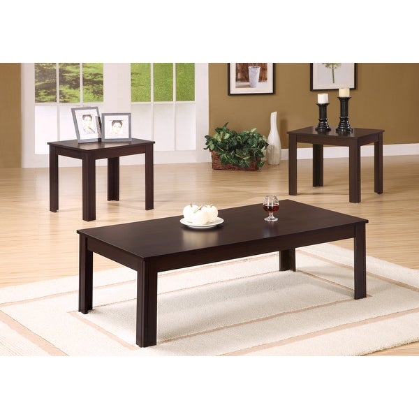 HomeRoots Cappuccino Table Set - 3Pcs Set - 44 x 22 x 14.75