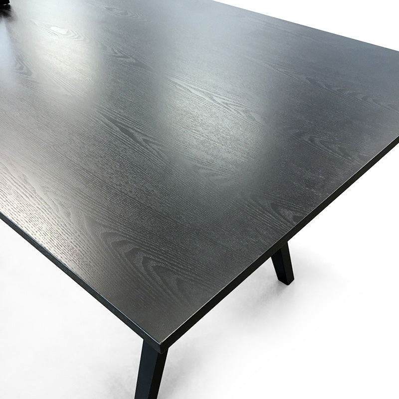 VARDEN Dining Table - 170cm - Black Ash